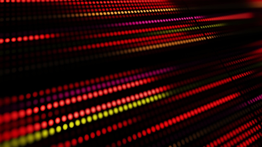 Led Lines Flow v1, is an animation for intro background, red colored gradiant. 3D camera that moves around what looks like an animated led panel. No sounds included.