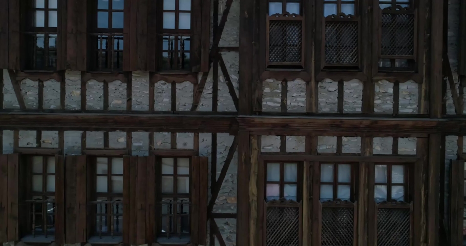 Old Houses and Village Aerial View 2