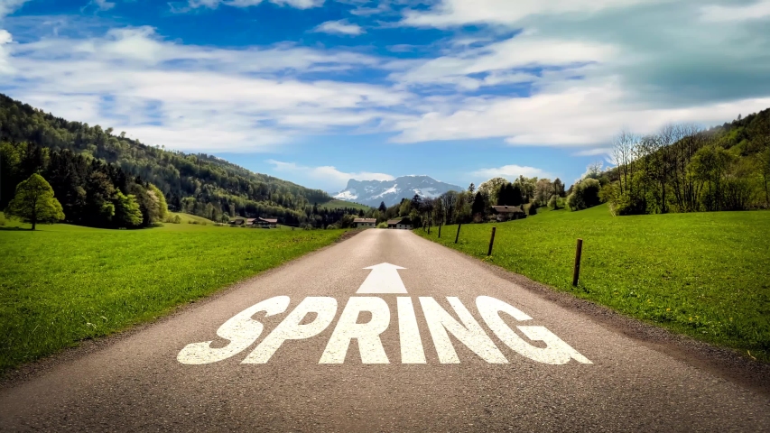 Street Sign the Way to Spring