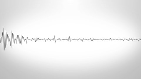 Simple line frequency Waveform Visualization Animation concept