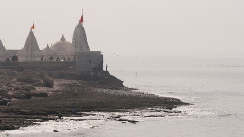 The shores of Porbandar in India, most famously known for being the birthplace of Mahatma Gandhi.