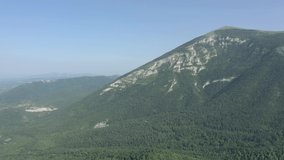 Summer morning scenery with Rtanj mountain slopes 4K drone footage
