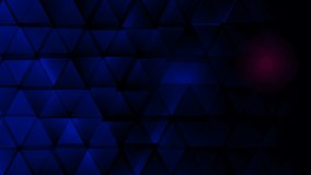 Dark blue technology motion design with glossy triangles. Futuristic shiny low poly background. Seamless looping. Video animation Ultra HD 4K 3840x2160