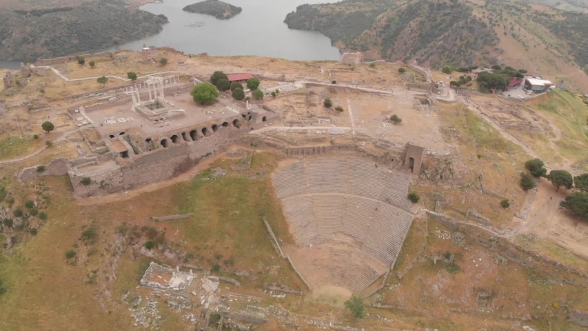 Pergamon was an ancient city located in the Anatolia region, approximately 25 kilometres from the Aegean Sea in present-day Bergama, Izmir,Turkey