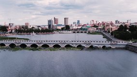 Aerial view of Chelyabinsk city 