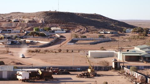 The town of Coober Pedy, Australia, the world's largest supplier of opal stones.