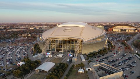 Arlington, Texas / USA - December 19, 2019 AT&T Stadium Home of the Dallas Cowboys NFL Football Team
