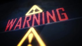 4K. Warning sing animation. Exclamation Mark Flashing. Motion Graphics. - Powered by Shutterstock - Get 15% off with code: PIKWIZARD15