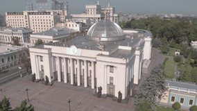 Parliament of Ukraine. Verhovna Rada. Kyiv. Aerial view