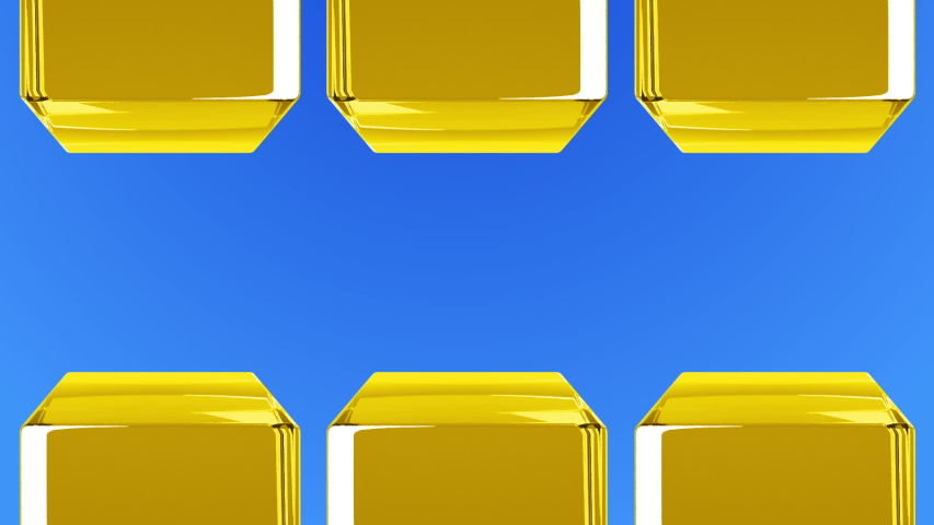 Abstract background with moving cubes. Seamless looped video