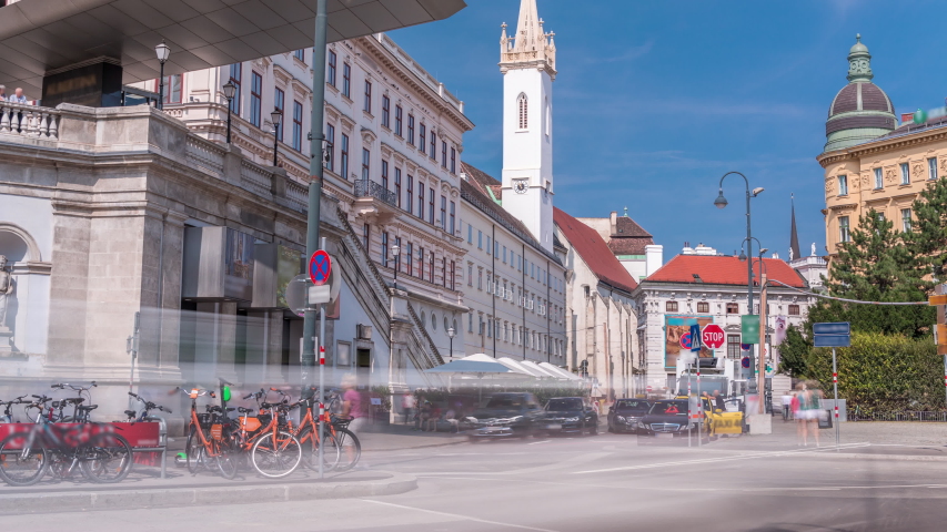 Albertina Terrace in the Innere Stadt in Vienna, Austria image - Free ...