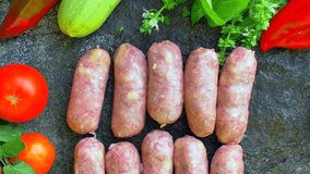Mini Sausages small raw sausages