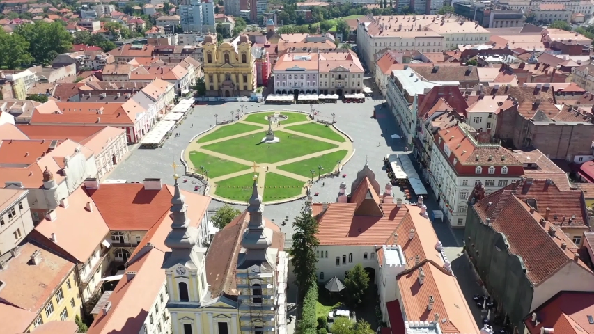 timisoara/Romania       Aerial video from timisoara     taken by drone camera