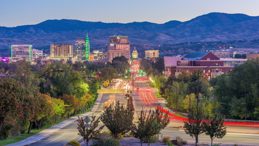 View Of Streets And State Capital In Boise, Idaho Image - Free Stock 