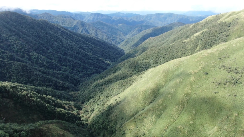 aerial view of mountain landscape