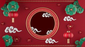 3d motion Chinese New Year Festival.background with Chinese ornament.motion footage for fantasy films and cinematic in chinese new year scene.3d render - Powered by Shutterstock - Get 15% off with code: PIKWIZARD15