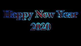 Happy New Year 2020. The inscription 2020 burns with bright neon light and red glass. 3D graphics and text in motion. concept. The most fun holiday. Gifts for friends and relatives.  - Powered by Shutterstock - Get 15% off with code: PIKWIZARD15