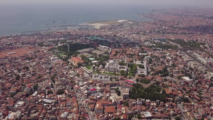 Aerial view of Istanbul, Turkey