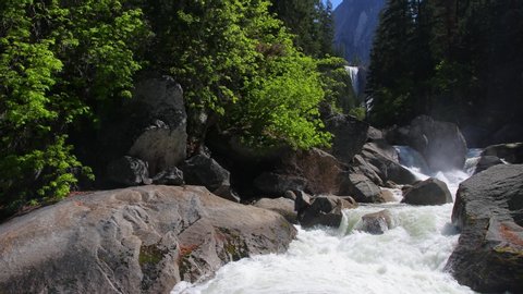 Merced River, Vernal Falls Yosemite National Park, California, USA