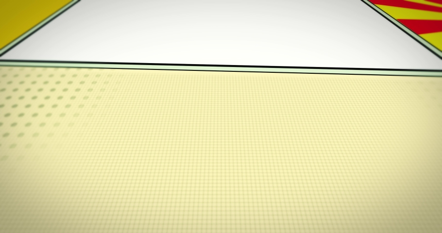 Different views on empty comic strip - backdrop animation - incl Tracking-Matte