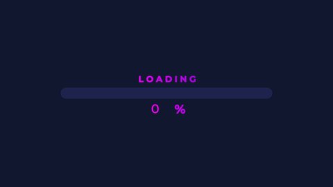 4k Loading Bar Animation Pink Color Stock Footage Video (100% Royalty ...