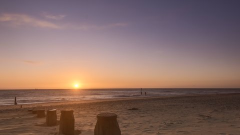 Epic sunrise over the ocean 4K Timelapse Southwold UK 