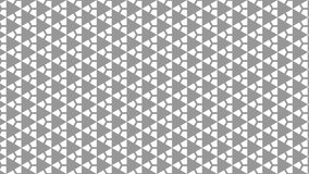 Graphic motif in black and white composed of chained triangles with stroboscopic and hypnotic effect, which rotates clockwise and increases in size.