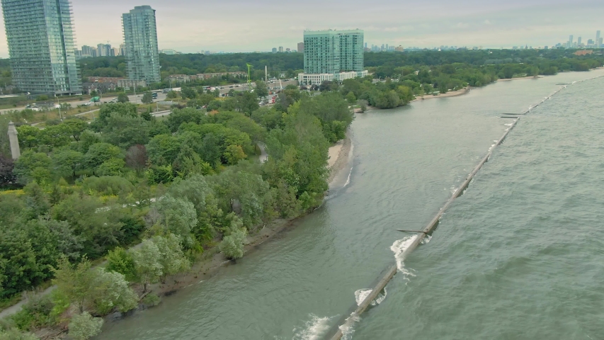 Lake Ontario waterfront and park. Toronto, Canada 