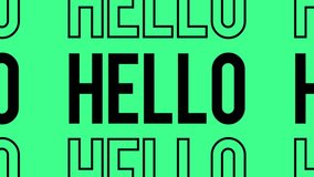 Hello Hi kinetic animated text. Great for social media background or insert splash of color into your edit.   - Powered by Shutterstock - Get 15% off with code: PIKWIZARD15