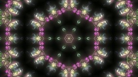 HD Colorful Kaleidoscope Video Background animation