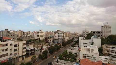 gaza city/Gaza Strip       time lapse video of Gaza Strip            taken by drone camera