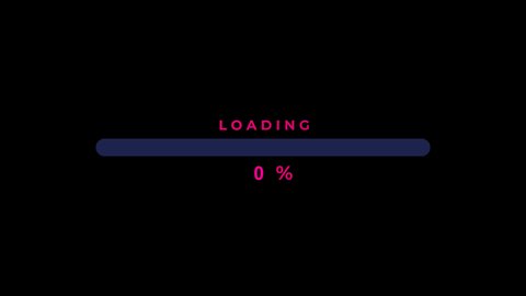4k Loading Bar Animation Pink Color Stock Footage Video (100% Royalty ...