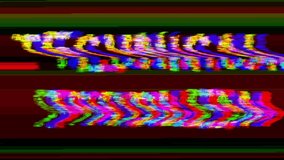 the words technical problem, with each letter made from 100s of videos of distortion and glitch with added bad signal interference 