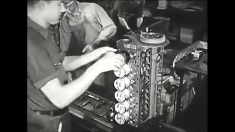 CIRCA 1950s - Americans began utilizing power sources and machines and became the masters of production in the 20th century