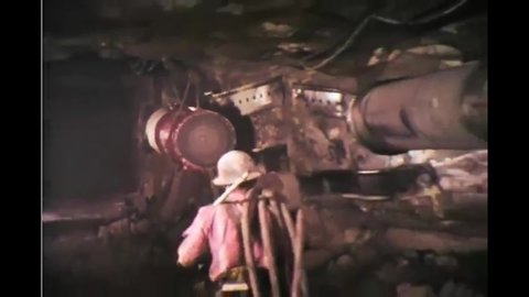 CIRCA 1969 - Many steps are involved in ensuring that a uranium mine is properly ventilated.