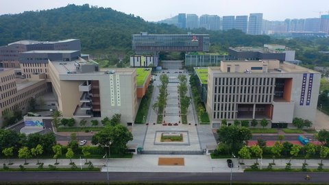 August 23, 2019, aerial photography, The Chinese University of Hong Kong, Shenzhen, Guangdong, China