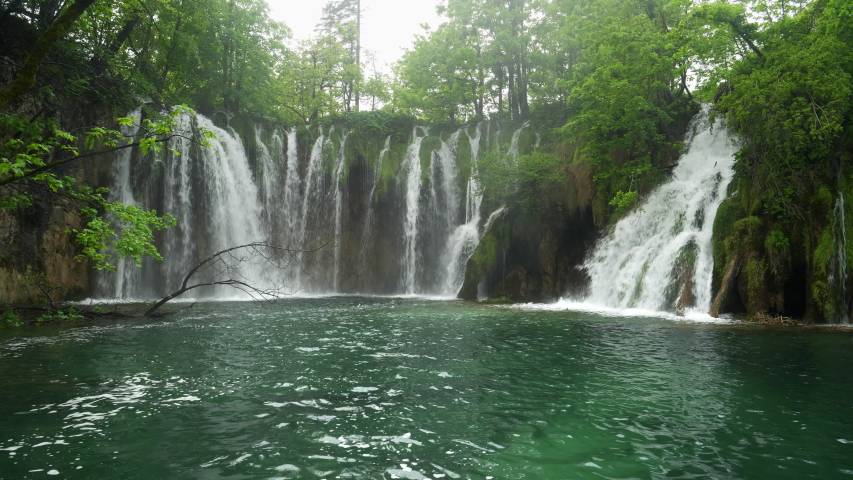 waterfalls-at-plitvice-lakes-national-park-croatia-image-free-stock