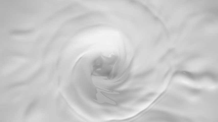 Super slow motion of milk cream. Filmed on high speed cinema camera, 1000fps. | Shutterstock HD Video #1043915566
