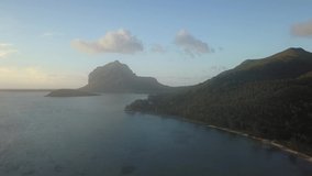Drone footage at Mauritius - Le Morne