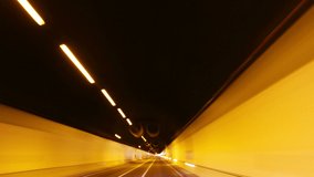 video of tunnel drive background