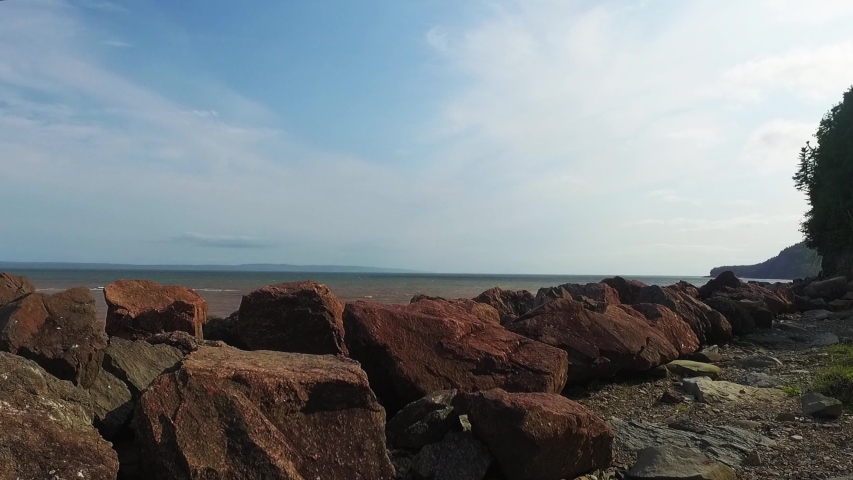 Fundy National Park New Brunswick coastline beach sandstone