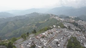 Manizales/Colombia       Aerial video from Chipre Viewpoint in Manizales            taken by drone camera