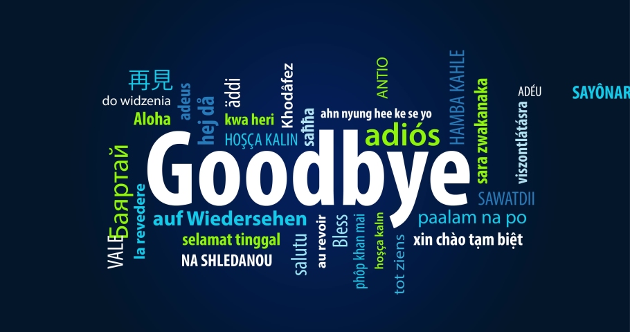 Goodbye Word Cloud Stock Video Footage - 4K and HD Video Clips ...