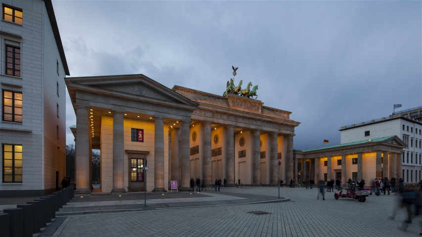 Brandenburg Gate at Sunset, Berlin