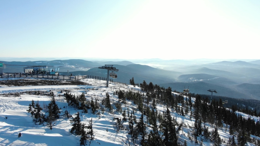 Trees on the snowy hilltop image - Free stock photo - Public Domain ...