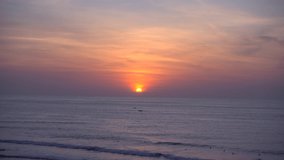 4k Sunset in Bali. Clear Tropical Island and Sunset Beach Background. Tropical beach on Uluwatu viewpoint's .