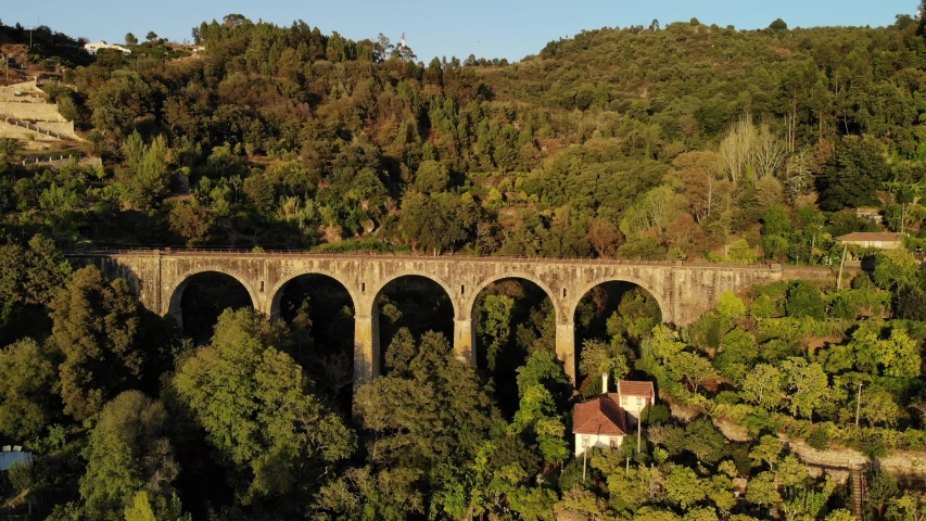 Zooming out to display the rail track bridge