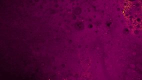 Fantastic structure of golden bubbles. Scientific experiment, chemical reactions. Chaotic motion, bubble flow expansion, curlicue of paints. Psychedelic liquid light show, ink patterns in water + oil. - Powered by Shutterstock - Get 15% off with code: PIKWIZARD15