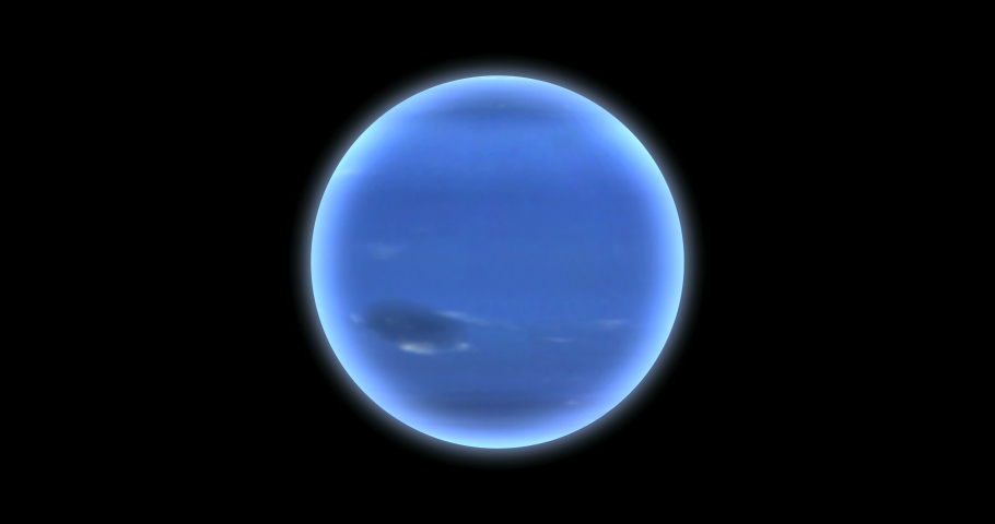 4K Planet of Neptune rotating on black background.Neptune loop  Royalty-Free Stock Footage #1044100777