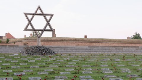 An old Holocaust Concentration Camp in Terezin, Prague, now a burial place for all the Jews killed during World War II.